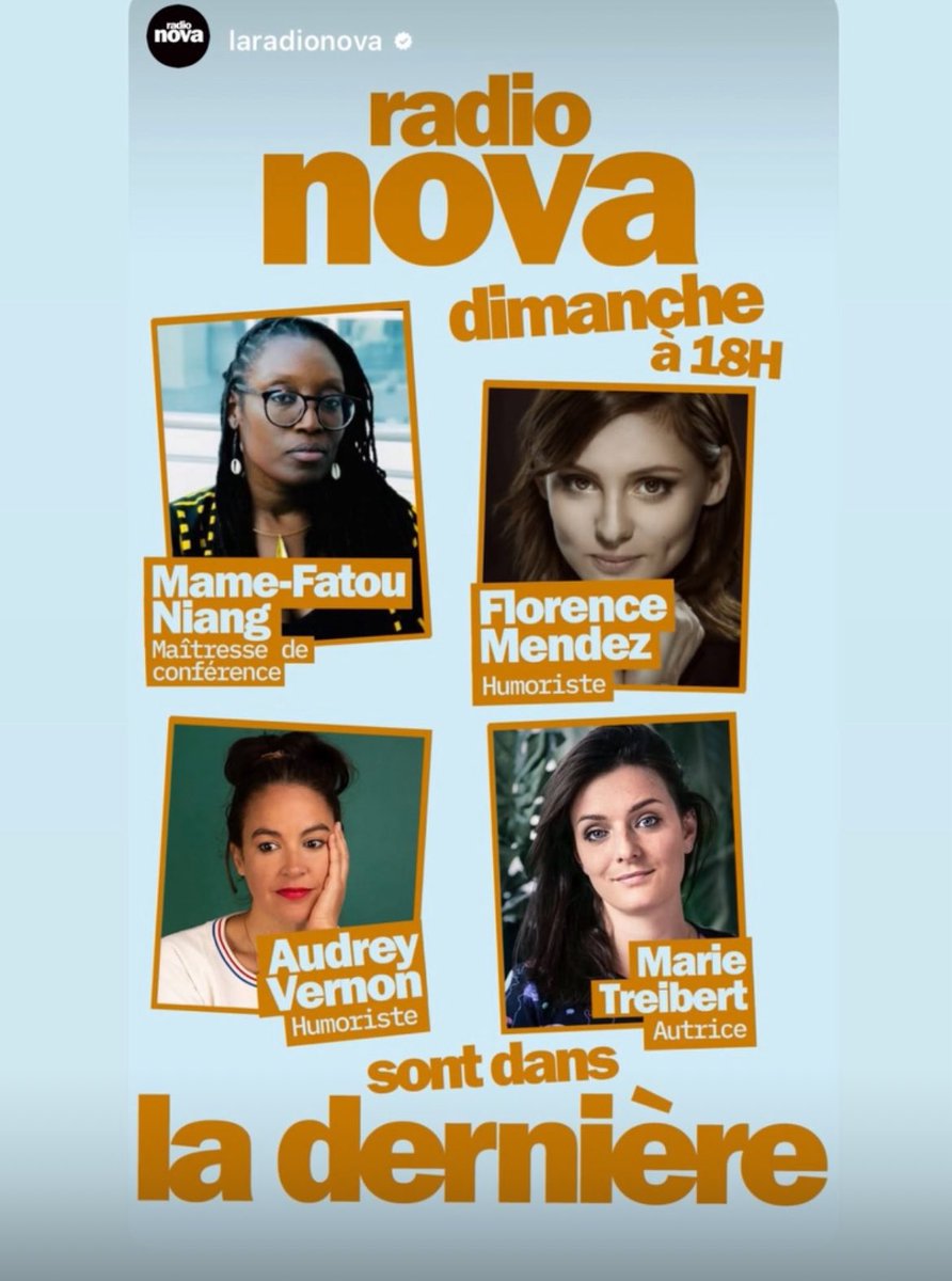 🐸 Je serais ce soir en direct de l’Européen à partir de 18h sur Radio nova pour une nouvelle chronique 🤩 Hâte !