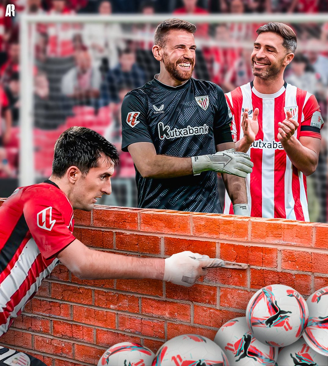 🧱😎 El Athletic terminó LaLiga 2024/25 siendo el equipo menos goleado.

🔒 Con solo 29 tantos encajados en 38 jornadas, fuimos la segunda mejor defensa de las cinco grandes ligas.