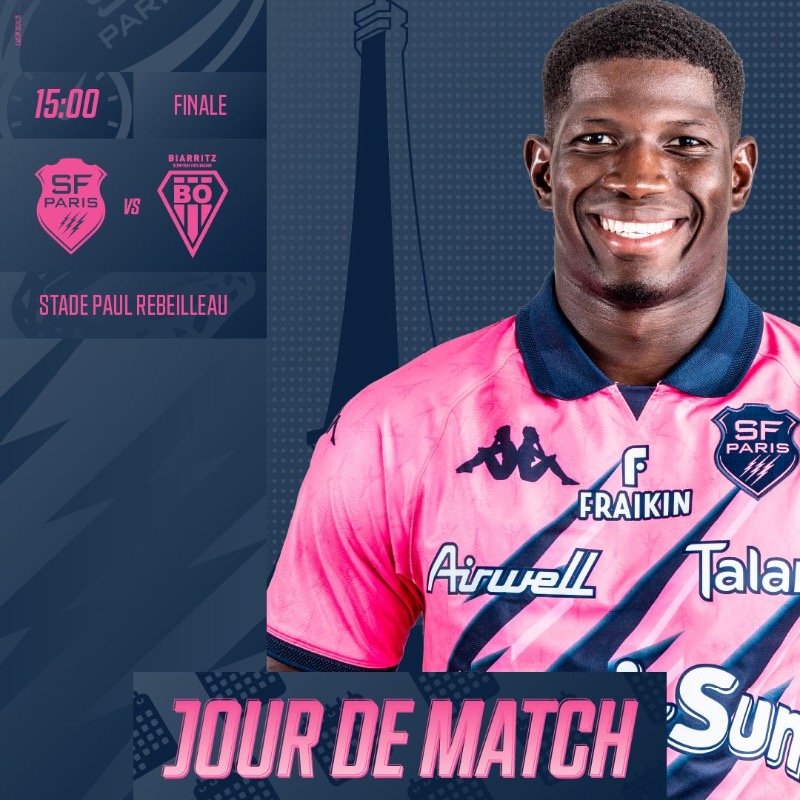 SFParisRugby's tweet photo. 👶 𝑱𝒐𝒖𝒓 𝒅𝒆 𝒇𝒊𝒏𝒂𝒍𝒆
Nos titis affrontent Biarritz à 15:00 👊
Le match sera retransmis en direct sur notre chaîne YouTube 👇
#SFParis #MadeInSFP