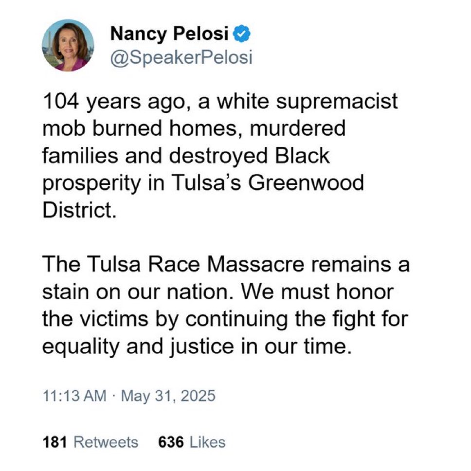 Um, to be clear Nancy, 104 years ago, Democrats did this: