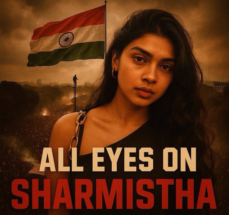 Vibhu Vashisth 🇮🇳 (@indic_vibhu) on Twitter photo <a href="/TimesAlgebraIND/">Times Algebra</a> Where have those PLACARD GANGS and ALL EYES GANGS vanished now ?
Their eyes cannot see the injustice being done to Sharmishta or their eyes get partially blind when injustice is being done on a Hindu.
This is the peak of Hypocrisy.
Secularism and Freedom of Expression is only <a href="/TimesAlgebraIND/">Times Algebra</a> Where have those PLACARD GANGS and ALL EYES GANGS vanished now ?
Their eyes cannot see the injustice being done to Sharmishta or their eyes get partially blind when injustice is being done on a Hindu.
This is the peak of Hypocrisy.
Secularism and Freedom of Expression is only