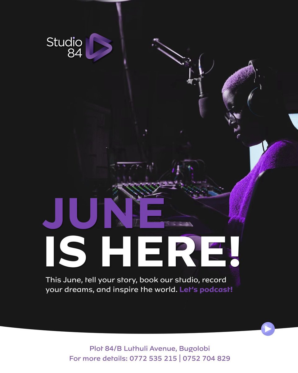 🎙️ This June, tell your story—book our studio, record your dreams, and inspire the world. Let’s podcast! 🌟

#HappyNewMonth #PodcastLife #RecordYourDreams #JuneVibes #LetsPodcast