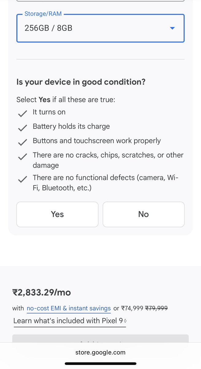 punyaLFC98's tweet photo. @Cashify_Support @GoogleIndia Screen shot attached https://t.co/3Ln5VBHdWf