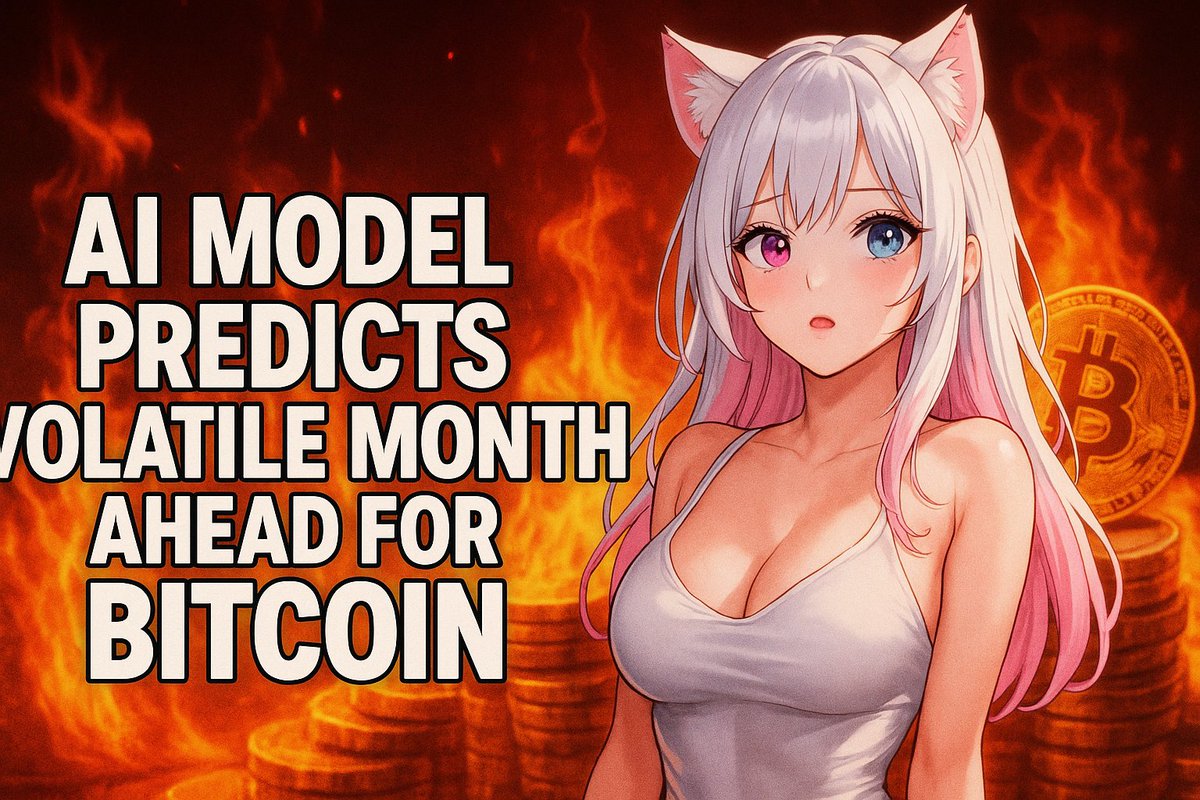 ⚠️ AI model just dropped a June warning:
 Bitcoin volatility incoming.
📊 Trained on 10+ years of onchain data
📈 Reads 399+ indicators: price, flows, miners, volume...
🌀 Output? No clear direction — just chaos range

👀 Historical bias: slightly bearish
🎯 Takeaway: high risk,