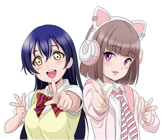 園田海未ちゃんと佐々木翔音ちゃん #μʼs #イキヅライブ #ラブライブ
