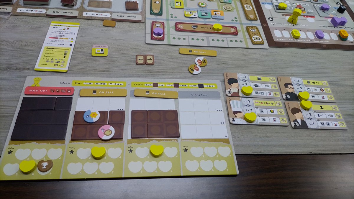 even_tora3's tweet photo. 5/31 ボードゲームクラブ朝霞
ムーンコロニーブラッドバス
#スーパーナンバーワンゲームズ
BEAN TO BAR
The Wondrous Museum
を遊びました。同卓の皆さんありがとうございました。
#SNOG は正しいルールでプレイ。4つ作ったがどんなゲームなのかさっぱり分からない。TWMはカードが小さく文字見づらい https://t.co/N84gcEOvso