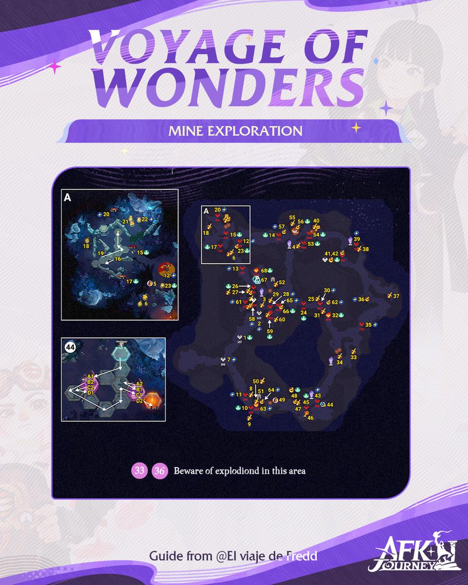 AFK_Journey's tweet image. Test out these tips in Mine Exploration from the Voyage of Wonders! #AFKJourney #AFKJourneyGuide