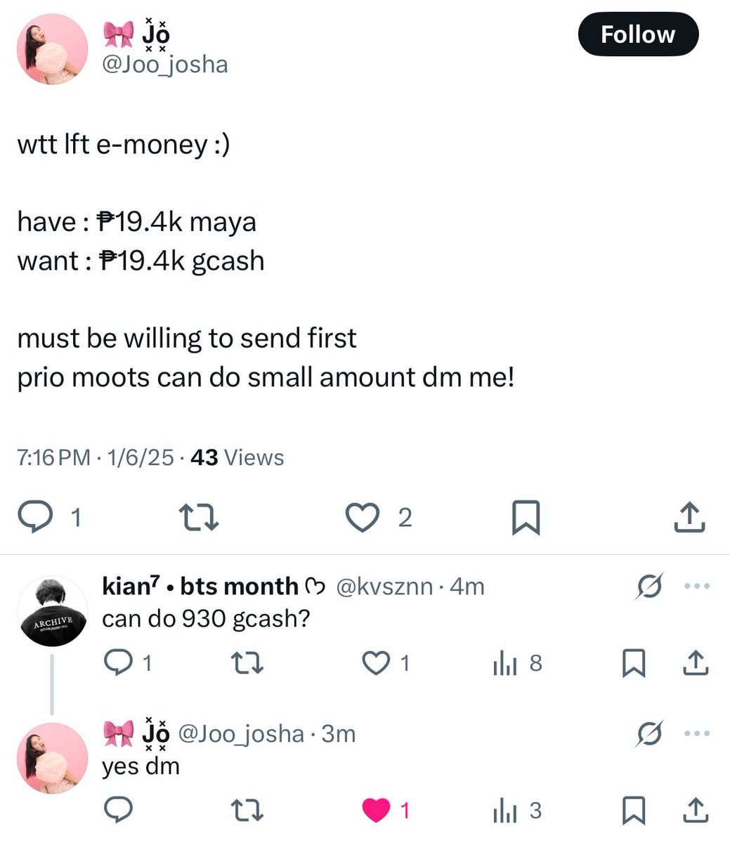 kvsznn's tweet photo. MUNTIK NA AKO MA-SCAM JUSKO

pls do not transact with trader @Joo_josha SCAMMER YAN DATI PA ❗️

gcash acc name : BON JOVE GUAL https://t.co/0vfypZc9vH