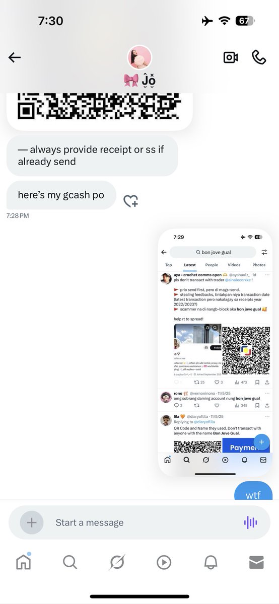 kvsznn's tweet photo. MUNTIK NA AKO MA-SCAM JUSKO

pls do not transact with trader @Joo_josha SCAMMER YAN DATI PA ❗️

gcash acc name : BON JOVE GUAL https://t.co/0vfypZc9vH