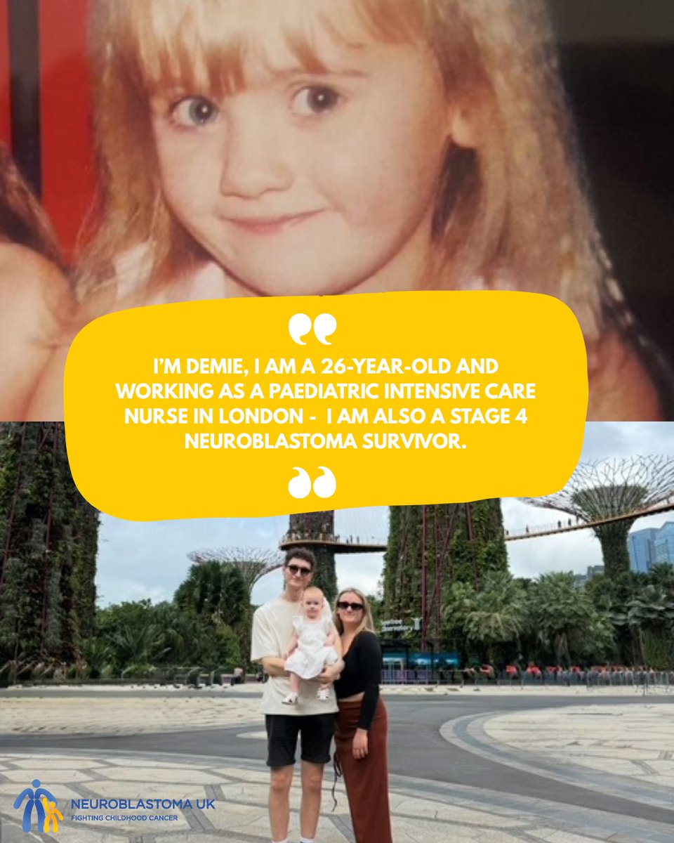 NeuroblastomaUK's tweet image. Demie was diagnosed with neuroblastoma when she was just 6 years old, 20 years on she is a Paediatric Intensive Care Nurse in London and has been in remission for over 18 years. Demie shares her story for International Cancer Survivors Day…
neuroblastoma.org.uk/personal-stori…