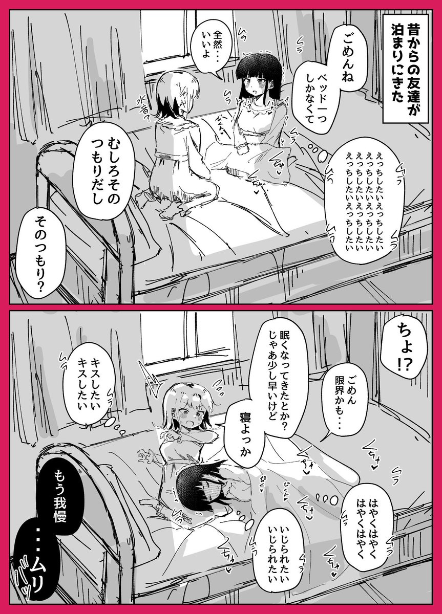性欲ヤバめの友達が泊まりにきた 
