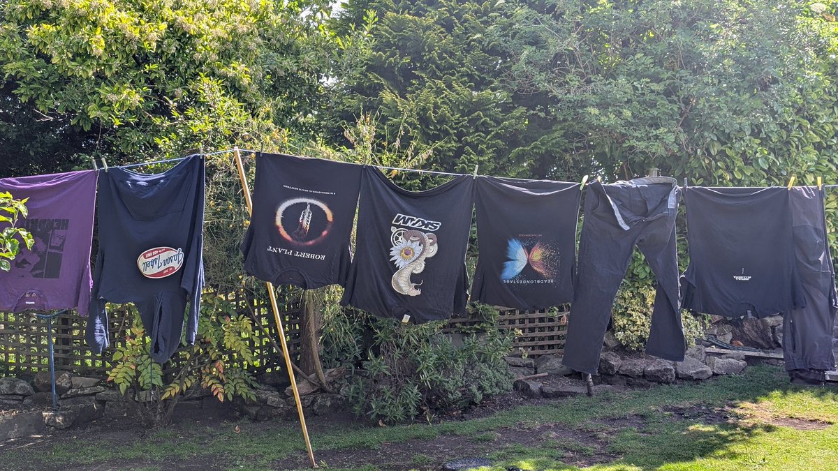 Cry For Mercy (@cryformercy3) on Twitter photo When your washing line says 'music fan lives here' ! 🤣🤣🔥🤘
<a href="/JimiHendrix/">Jimi Hendrix</a>
<a href="/DeadBlondeStars/">DeadBlondeStars</a>
<a href="/RobertPlant/">Robert Plant</a>
<a href="/AnimalsAsLeader/">AnimalsAsLeaders</a>
Jason Isbell
Skam
#music #supportlivemusic When your washing line says 'music fan lives here' ! 🤣🤣🔥🤘
<a href="/JimiHendrix/">Jimi Hendrix</a>
<a href="/DeadBlondeStars/">DeadBlondeStars</a>
<a href="/RobertPlant/">Robert Plant</a>
<a href="/AnimalsAsLeader/">AnimalsAsLeaders</a>
Jason Isbell
Skam
#music #supportlivemusic