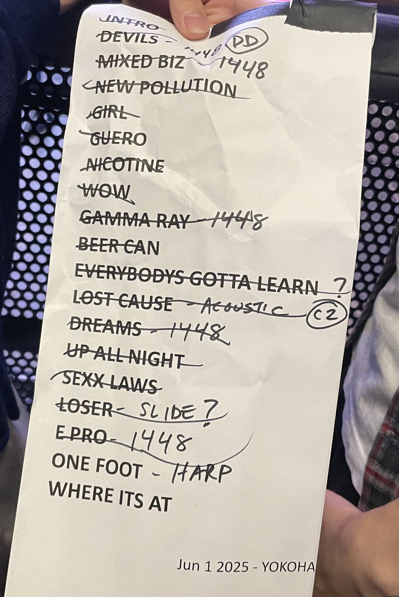 kk771's tweet image. 今日のセトリ
#Beck