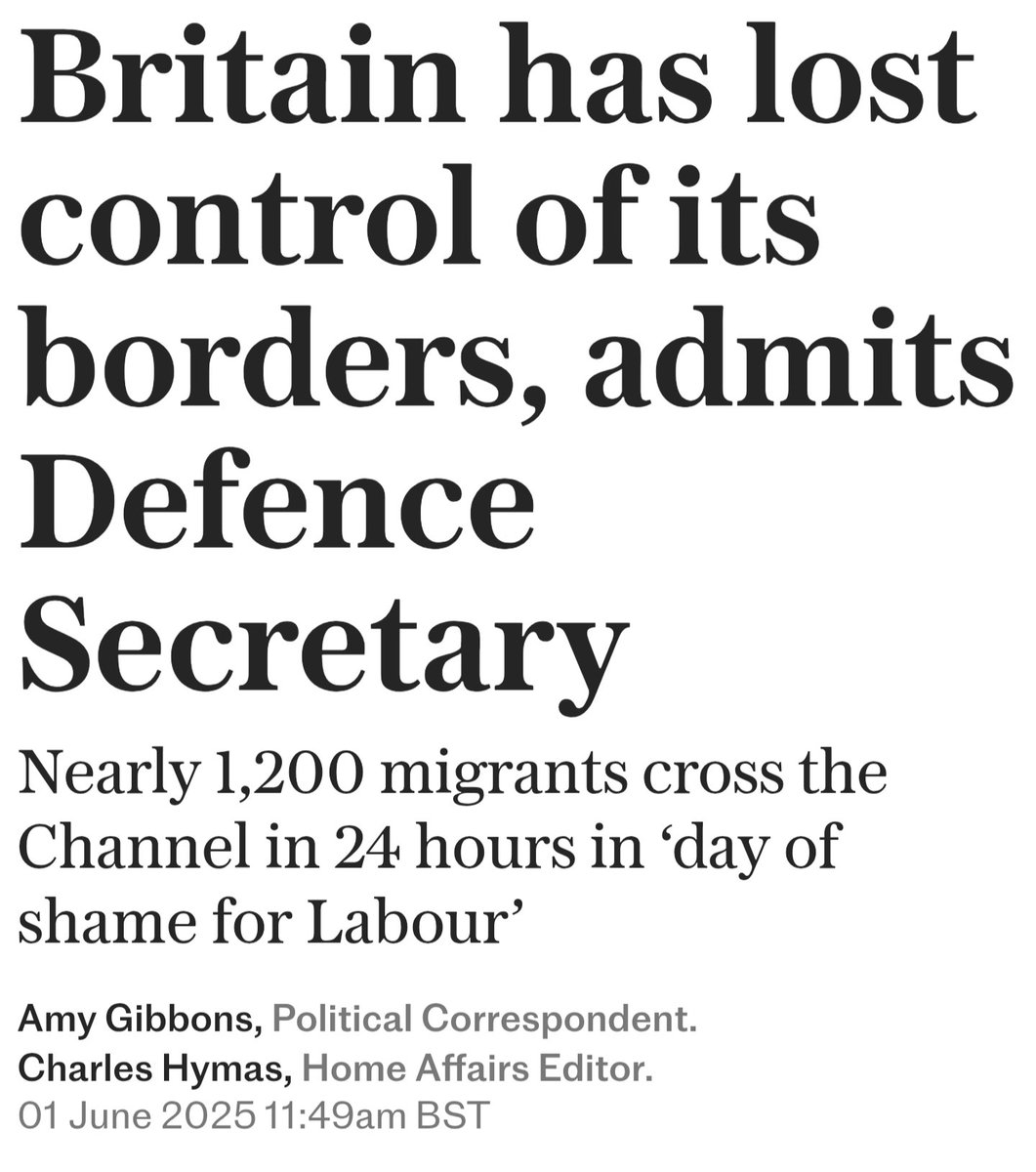 JΛMIΣ (@j4m13___) on Twitter photo If <a href="/Keir_Starmer/">Keir Starmer</a> can't stop this now, then he needs to call a general election and let someone who has a backbone put an end to this nonsense.
<a href="/reformparty_uk/">Reform UK</a> <a href="/Nigel_Farage/">Nigel Farage MP</a>
telegraph.co.uk/politics/2025/… If <a href="/Keir_Starmer/">Keir Starmer</a> can't stop this now, then he needs to call a general election and let someone who has a backbone put an end to this nonsense.
<a href="/reformparty_uk/">Reform UK</a> <a href="/Nigel_Farage/">Nigel Farage MP</a>
telegraph.co.uk/politics/2025/…