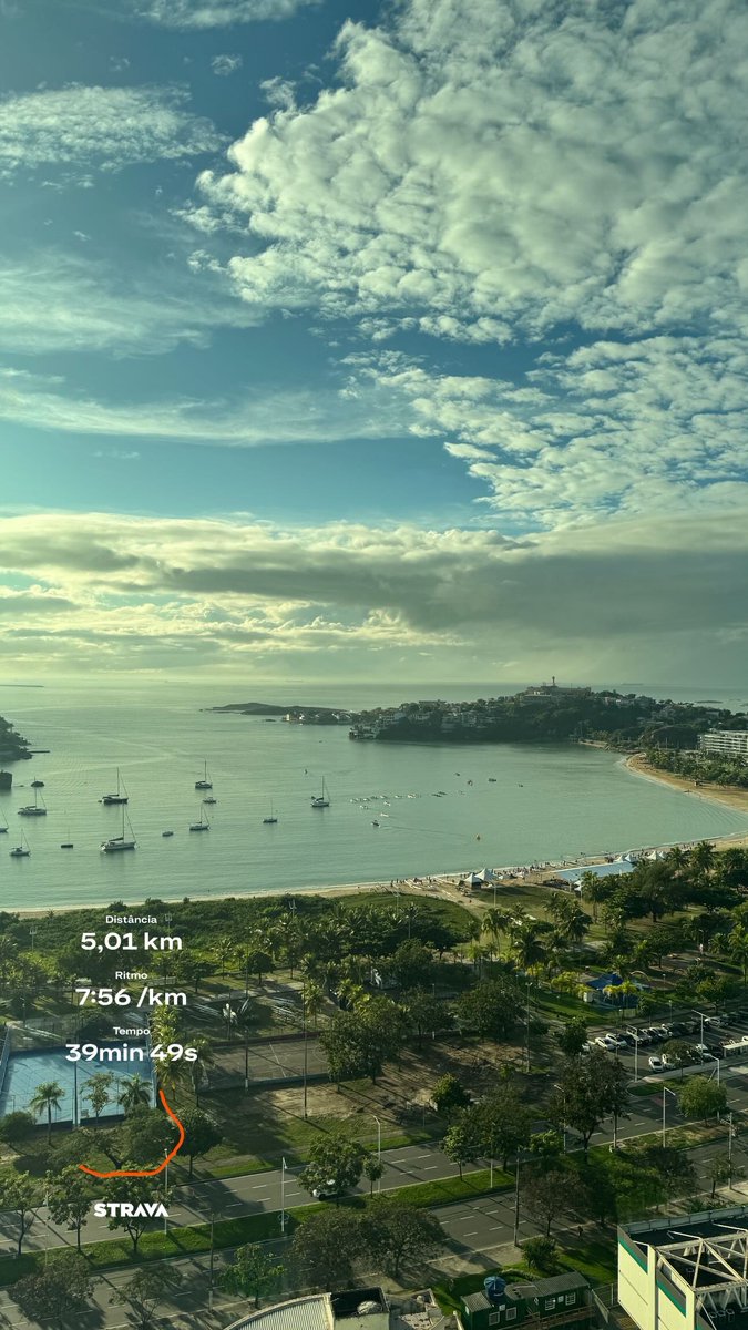 correr com essa vista é fácil. 
menos pro meu pulmão.