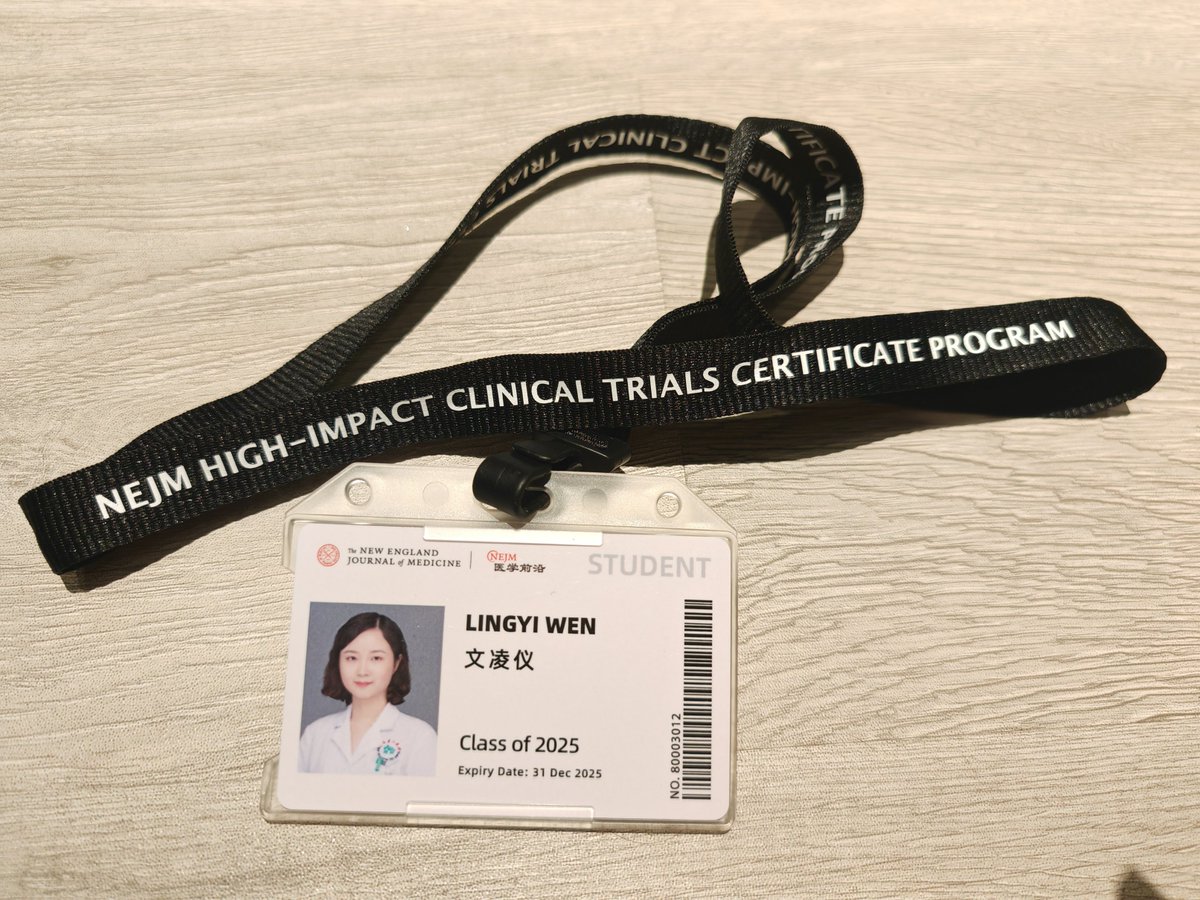 lingyi wen (@ling_yi_wen) on Twitter photo Honored to participate in the NEJM High-Impact Clinical Trials Certificate Program! Actively learn more clinical and statistical knowledge to enhance my professionalism as a trainee deputy editor for RCTI! <a href="/RadiologyCTI/">Radiology: Cardiothoracic Imaging</a> Honored to participate in the NEJM High-Impact Clinical Trials Certificate Program! Actively learn more clinical and statistical knowledge to enhance my professionalism as a trainee deputy editor for RCTI! <a href="/RadiologyCTI/">Radiology: Cardiothoracic Imaging</a>