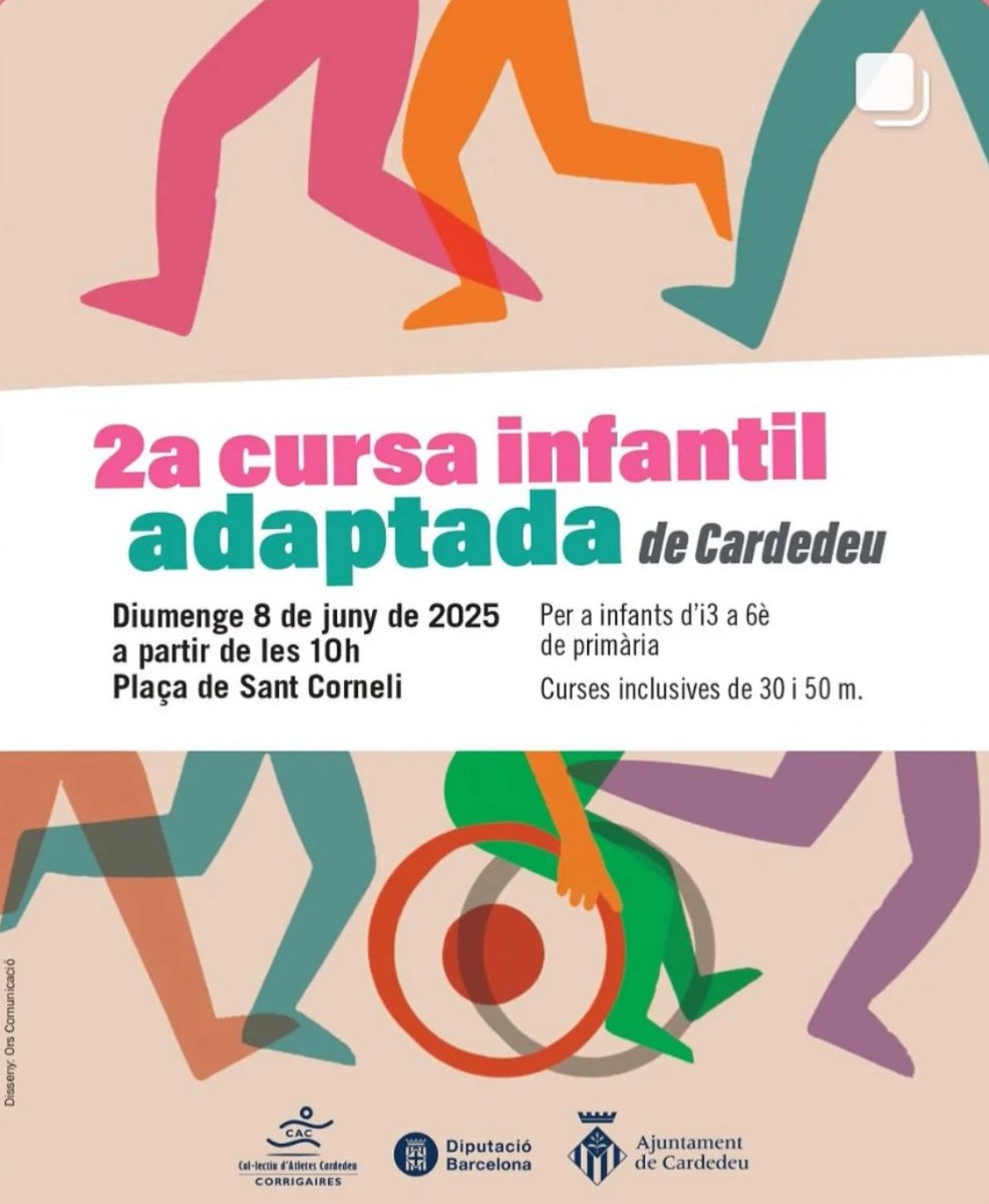 Fem-ho córrer!🙌🏼🙌🏼
<a href="/ajcardedeu/">Ajuntament Cardedeu</a>