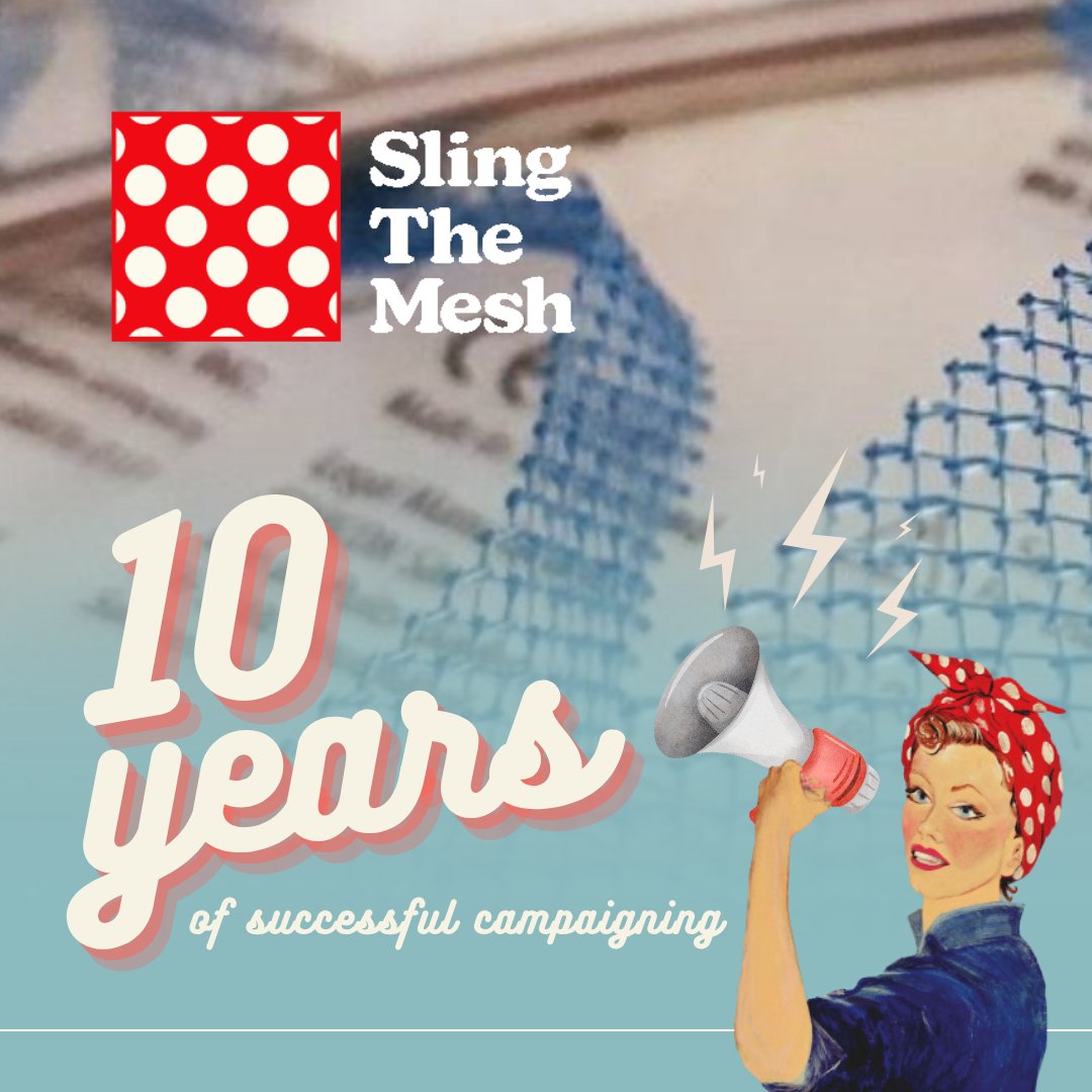 💙❤️10 Years Strong! Today we celebrate 10 years of #slingthemesh - a decade of courage, connection, and change. To every person who has stood with us, shared their story, or supported someone else - thank you. We are proof that together, we are powerful.  #firstdonoharm