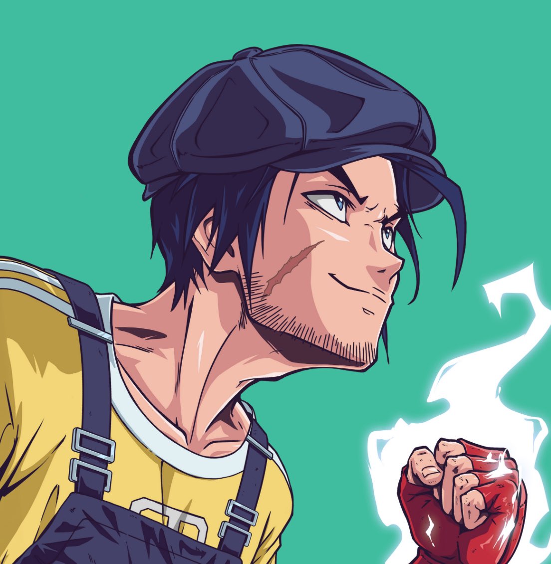 Just scored this Final Barista 💚☕ <a href="/finalbosuX/">Finalbosu</a> 
Been eyeing it for a minute — Yellow tee, red glove, teal trim — straight up coffee shop drip 🤌
Thanks to the seller for accepting 🔥