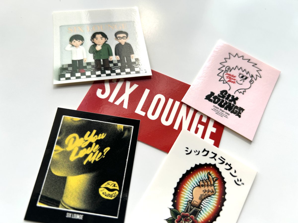 ステッカーセット】 ¥500- ステッカー5枚セット！ 6/4 福岡公演より