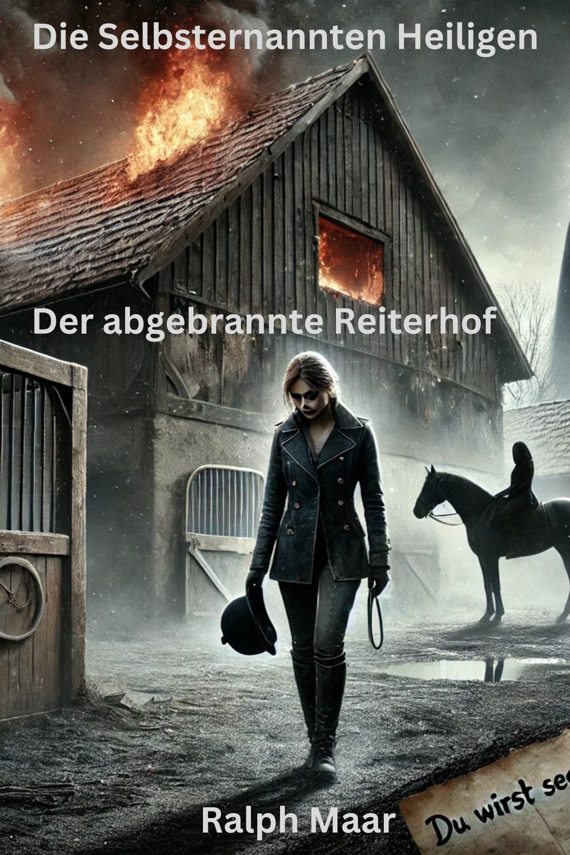 Ein dunkler Thriller über Schuld, Verlangen und ein brennendes Geheimnis.
 Die Selbsternannten Heiligen – Der abgebrannte Reiterhof
Ein Mann mit Vergangenheit. Eine Ärztin auf der Suche nach Antworten.
Jetzt als eBook erhältlich. amzn.to/4mCBt2J
#Thriller #Psychothriller