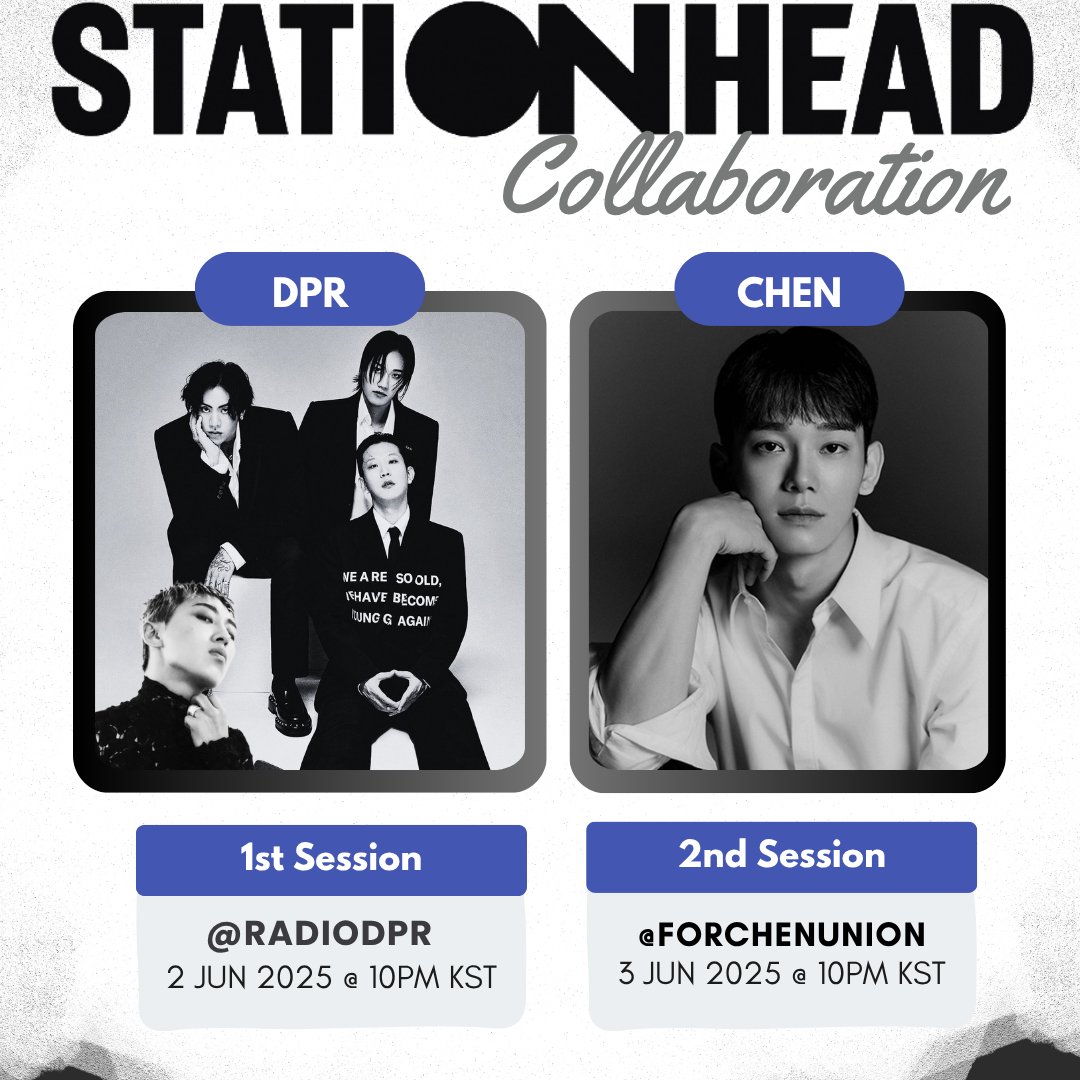 [STATIONHEAD COLLAB] #CHEN x #DPR STREAM PARTY 🎊

<a href="/radiodpr/">Radio DPR on StationHead</a>
🗓️ 2 Jun 2025 
🔗stationhead.com/radiodpr

@forchenunion
🗓️ 3 Jun 2025
🔗stationhead.com/forchenunion21

Soondingies, EXO-Ls, and DREAMers, see you there!
#첸 #DPRIAN #DPRCREAM #DPRARTIC #DPRLIVE #DREAMERS #DABIN #CTYL