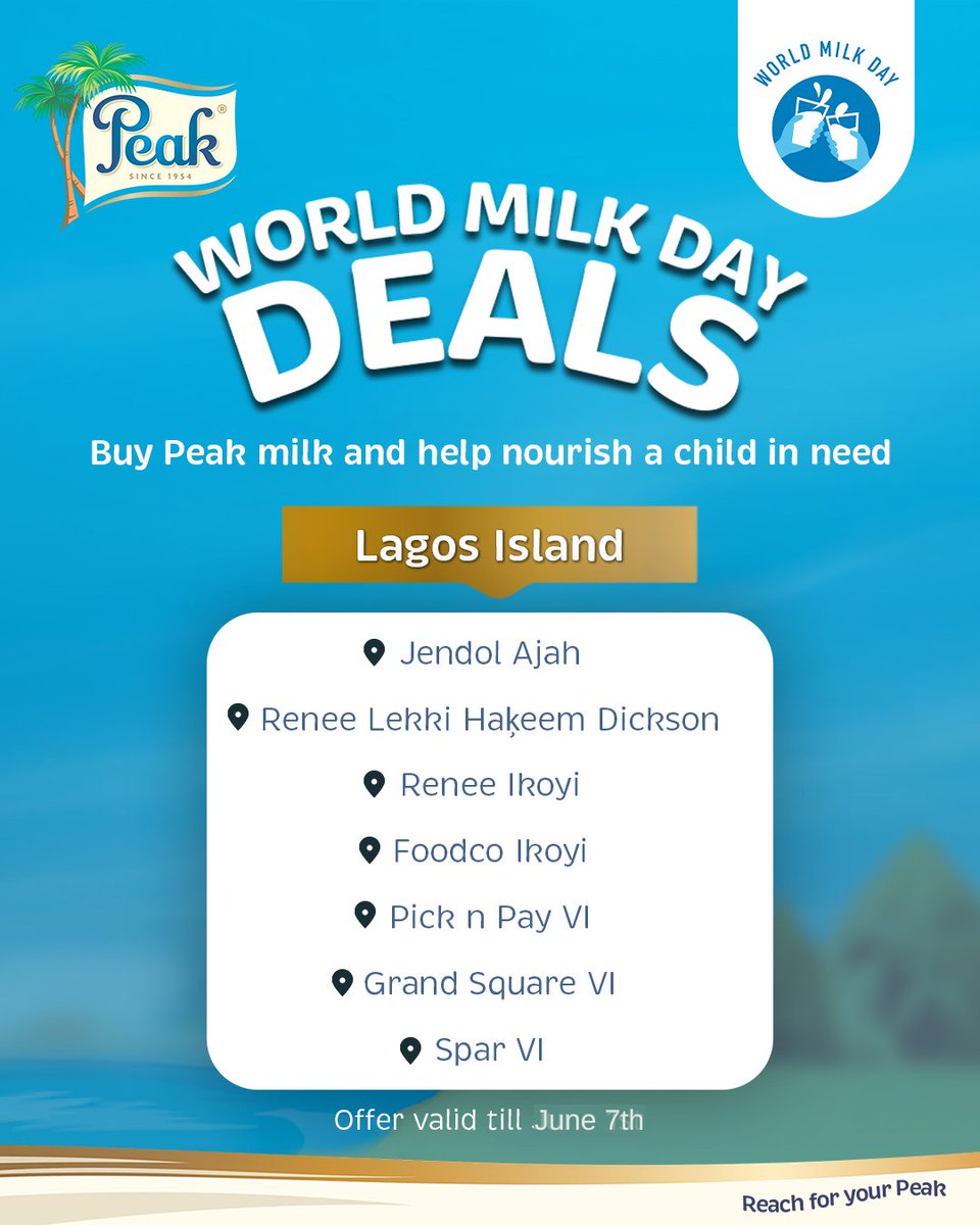 PeakMilk's tweet photo. It's World Milk Day and Peak Milk  is helping you reach your absolute PEAK with incredible deals!

Don't miss out on these milky-way savings!

Offer valid from June 1st to June 7th!

#EnjoyDairy #WorldMilkDay #StiracausewithPeak https://t.co/QPkROhBQJf