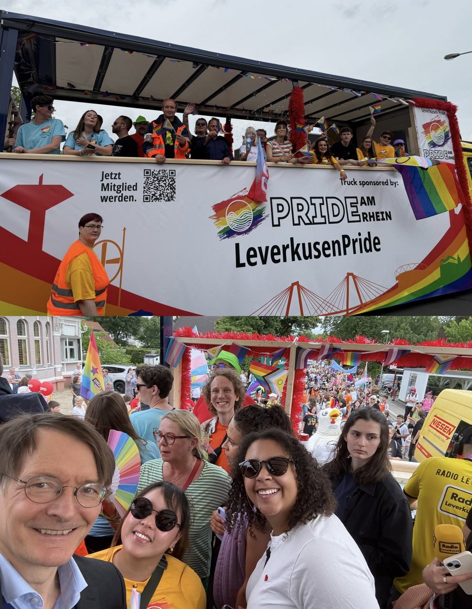 Heute der erste #CSD #Leverkusen. Eine gute Zeit, neue CSD zu beginnen. Die Menschenrechte werden immer mehr angegriffen. Auch mit solchen Aktionen werden sie verteidigt. Auch in Deutschland nehmen Ausgrenzung und Gewalt gegen Minderheiten zu. Auch deshalb setzen wir ein Zeichen