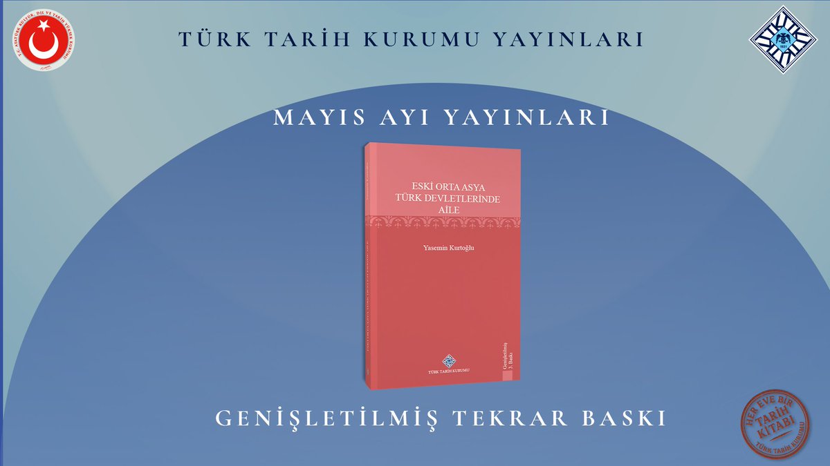 Mayıs ayında yeni yayınlardan genişletilmiş tekrar baskısı yapılanlara 12 eseri okurla buluşturduk. 
#TTKyayınları
#HerEveBirTarihKitabı