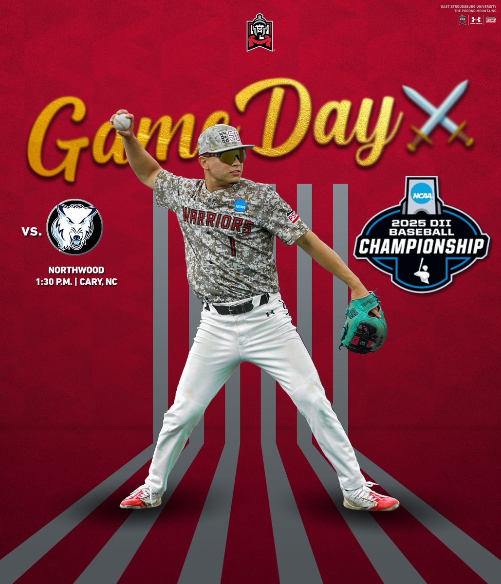 ESU Warriors (@esuwarriors) on Twitter photo ๐๐ข๐ฆ๐ ๐ญ๐จ ๐๐ก๐ข๐ง๐โ๏ธโพ
ESU faces Northwood in the first elimination game of the championship as the Warriors look to continue their historic season!
๐: Northwood at 1:30 p.m.
๐: USA Baseball National Training Complex, Cary, NC
๐&๐บ: buff.ly/dJ4RPrF
๐๏ธ: ๐๐ข๐ฆ๐ ๐ญ๐จ ๐๐ก๐ข๐ง๐โ๏ธโพ
ESU faces Northwood in the first elimination game of the championship as the Warriors look to continue their historic season!
๐: Northwood at 1:30 p.m.
๐: USA Baseball National Training Complex, Cary, NC
๐&๐บ: buff.ly/dJ4RPrF
๐๏ธ: