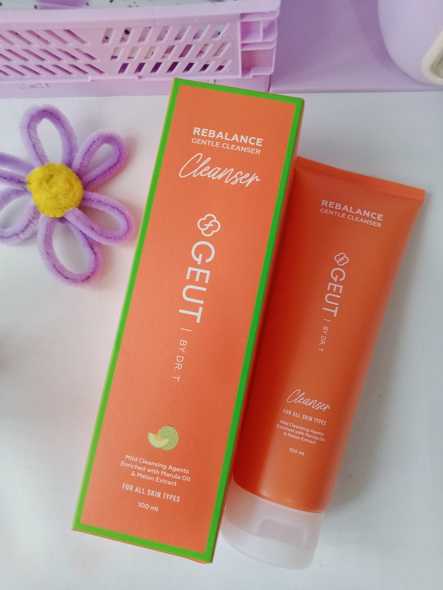 chuimud's tweet photo. 🧡 GEUT REBALANCE Gentle Cleanser 🧡

Facial Cleanser yang kaya antioksidan, ada kandungan marula oil, cucumis melo fruit extract yang mengandung Vit A &amp; C

Ringan, menjaga keseimbangan kadar pH kulit, lembab gak bikin kulit ketarik cocok all skin 💛🤩

🛍️ https://t.co/7jOVXVPhxH https://t.co/jsA1ohbBj9