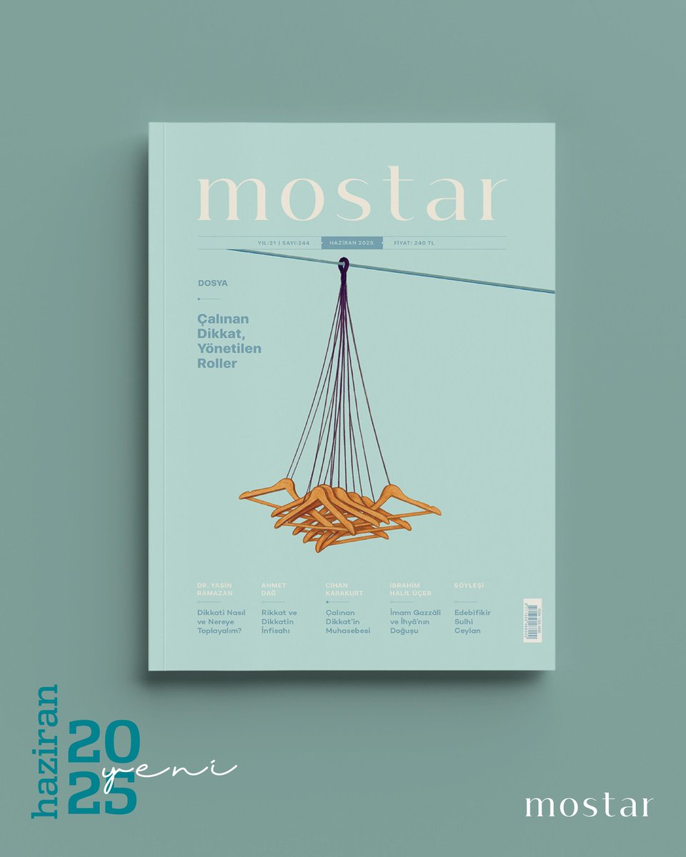Mostar 244. Sayısı ile Raflarda!

✒️  Söyleşi: Edebifikir

🗂 Dosya: Çalınan Dikkat, Yönetilen Roller

📚 Dosya Yazarları:
🖋 Dr. Yasin Ramazan (<a href="/AhmetDagflsf/">Ahmet Dağ</a>) 
🖋 Ahmet Dağ (<a href="/parmakuclari/">yasin ramazan</a>) 
🖋 Cihan Karakurt

Dergimize ulaşmak için 👇
semerkandkitap.com/urun/12-aylik-…