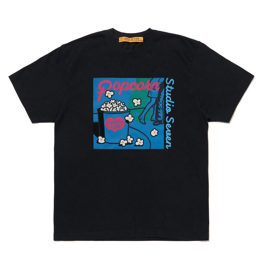 ファッション STUDIOSEVEN Popcorn Tシャツ Lサイズ （スタジオセブン ミュージシャン