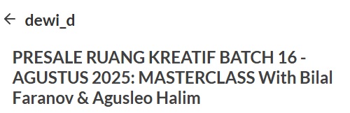 Brand mana yang ga NGONTEN
Brand mana yang ga butuh CONTENT CREATOR
Ini eranya CONTENT CREATOR !! 
Pertanyaannya: mau BELAJAR mulai dari mana? 
Hasil belajar sana-sini ZONK kalau tanpa TUTOR, apalagi yang niat bimbing sebulan!!

lynk.id/dewi_d/on2D3XA…

#HargaPreSale !!