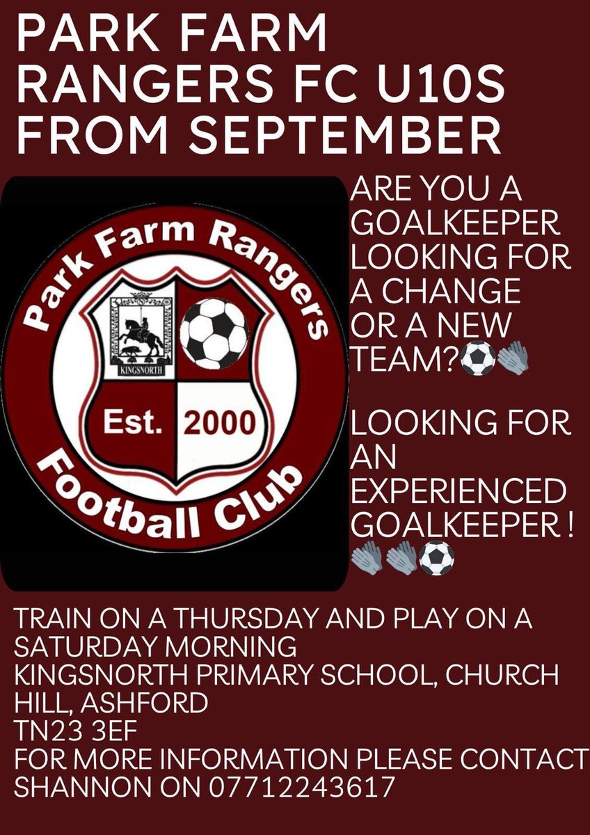 Park Farm Rangers FC (@pfrfcofficial) on Twitter photo 