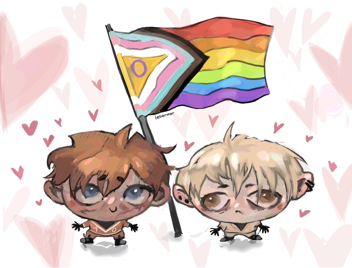 lebermer's tweet image. happy pride month&amp;lt;3 
#andreil #aftg