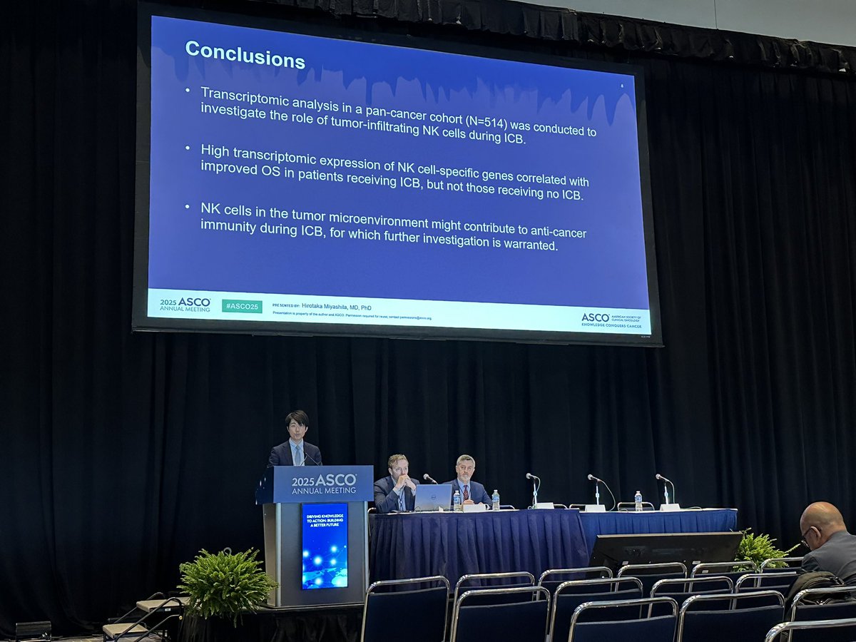 Yu Fujiwara, MD (@waraonc23) on Twitter photo My friend/previous senior resident <a href="/HirotakaMd/">Hirotaka Miyashita, MD</a> from <a href="/MSBI_IM/">Mount Sinai Beth Israel Internal Medicine</a> currently a fellow at <a href="/DartmouthCancer/">Dartmouth Cancer Center</a> delivered an elegant (as always) presentation of his work investigating the impact of NK- cell hot vs cold status on ICB efficacy <a href="/Dr_R_Kurzrock/">Razelle Kurzrock, MD</a> My friend/previous senior resident <a href="/HirotakaMd/">Hirotaka Miyashita, MD</a> from <a href="/MSBI_IM/">Mount Sinai Beth Israel Internal Medicine</a> currently a fellow at <a href="/DartmouthCancer/">Dartmouth Cancer Center</a> delivered an elegant (as always) presentation of his work investigating the impact of NK- cell hot vs cold status on ICB efficacy <a href="/Dr_R_Kurzrock/">Razelle Kurzrock, MD</a>