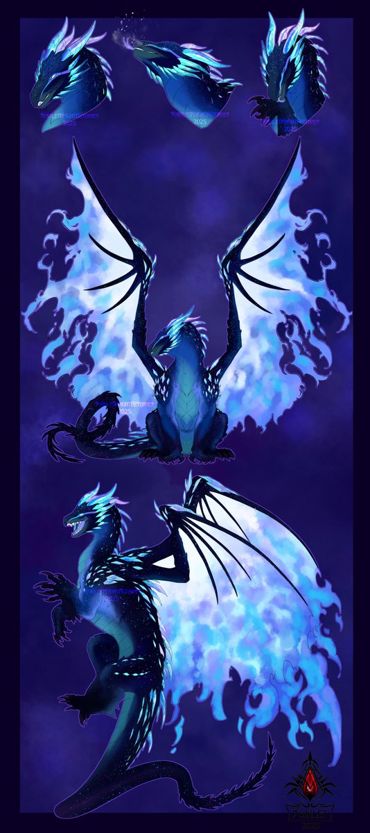 For diremiraidon on bsky 
Thank you so much for commissioning me, I love how this character turned out! :D

#dragon #feral #fantasy