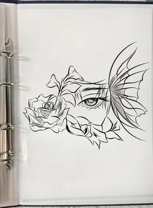 簡単な絵です。 目がまだ少しずれているような気がします。