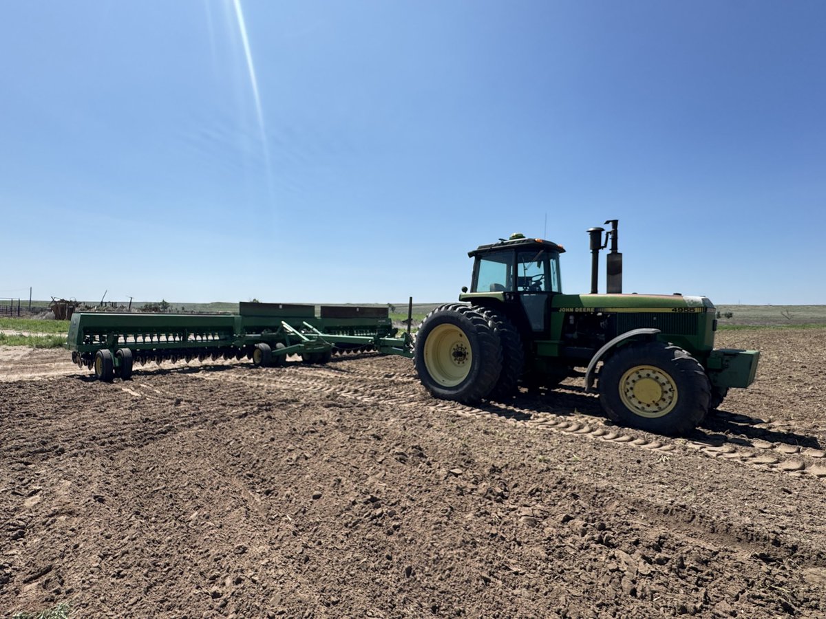 Getting ready to slam some soybeans and millet in the ground for hay. New things on the farm we are trying out. <a href="/TOrganics1456/">Thompson Organics</a>