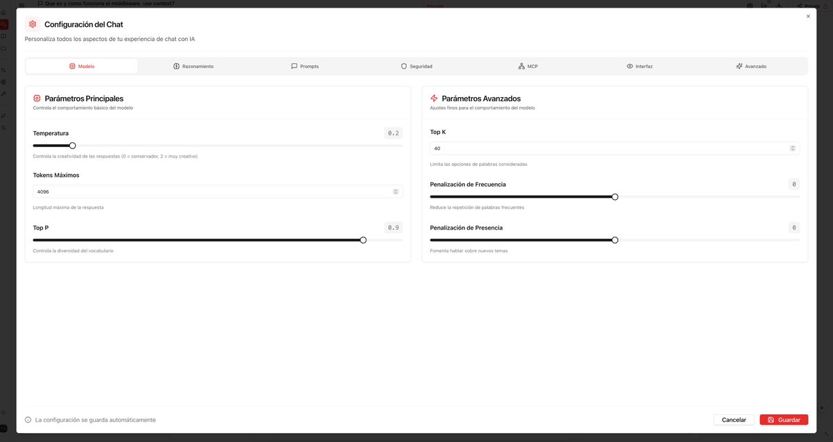 0dAI_'s tweet photo. 🆕 ¡Mejoras importantes en la UI de ZerodAI!

⚙️ Personaliza parámetros, ajusta los pasos (ideal con MCPs)
📊 Panel de estadísticas de la conversación
📁 Exporta chats en varios formatos (¡se vienen novedades!)
✅ Fiabilidad mejorada: errores por debajo del 0,5% https://t.co/JbQIxHz1ak