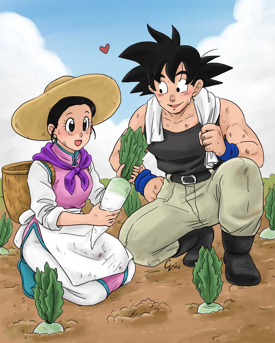 チチ(ドラゴンボール) ,孫悟空 「Them」|camlost737のイラスト