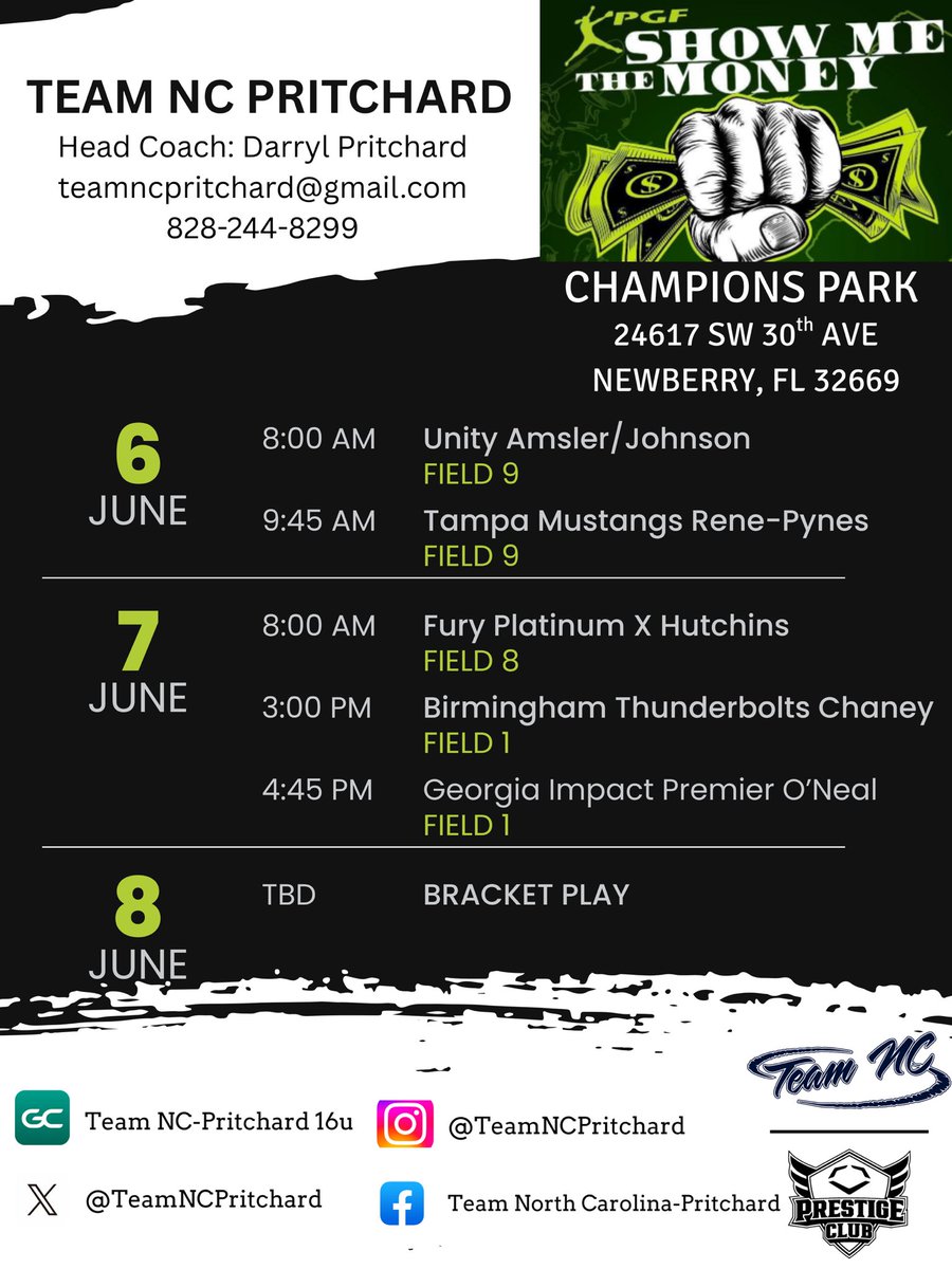 TeamNCPritchard's tweet image. Time to get the summer season started. Top competition to play and goals to reach. Come see us coaches!!

#alwaysmovingforward
 
@TeamNCSoftball 
@PrepSoftball 
@ExtraInningSB