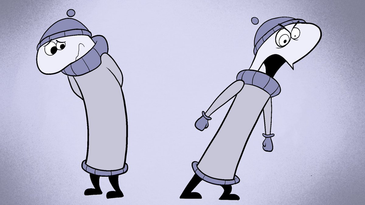 UPA inspired Arts and Crafters! 
A *kinda* humanized design. Not quite a sock anymore but still retaining that shape

#BaldisBasics