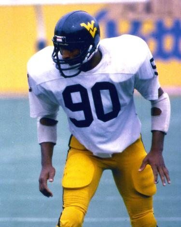 90 days till WVU kicks off the 2025 football season at Mountaineer Field. Darryl Talley wore #90 for the Mountaineers from 1979-1982. He came to WVU via East Cleveland, OH
