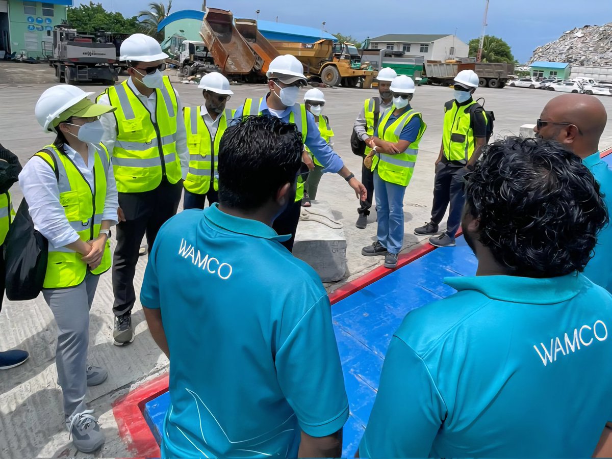 Waste Management Corporation Limited (WAMCO) (@wamcomv) on Twitter photo Our senior management had the privilege of accompanying representatives from the Asian Development Bank on their visit to our Thilafushi Waste Management Center, providing insights into the latest operational advancements and our commitment to sustainable waste management
<a href="/MoTmv/">Ministry of Tourism and Environment</a> Our senior management had the privilege of accompanying representatives from the Asian Development Bank on their visit to our Thilafushi Waste Management Center, providing insights into the latest operational advancements and our commitment to sustainable waste management
<a href="/MoTmv/">Ministry of Tourism and Environment</a>