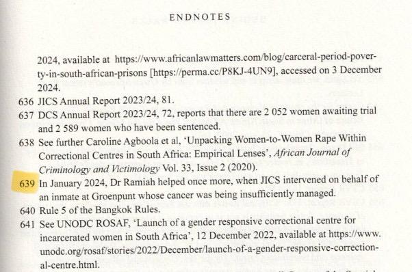 WitsRadOnc's tweet photo. Honoured to be mentioned in Behind Prison Walls by Justice Edwin Cameron. When JICS called about a prisoner with untreated cervical cancer, we stepped in.

Healthcare must reach beyond prison walls.
Dignity. Equity. Action.
#BehindPrisonWalls #RadiationOncology #HealthJustice https://t.co/9co2yrENiz