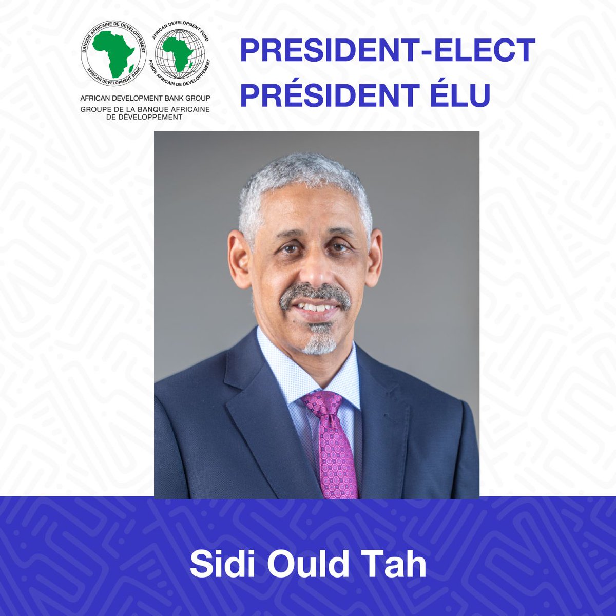 MerakiAfrique's tweet photo. The African Development Bank just entered a new era. Sidi Ould Tah has been elected president, taking over from Akinwumi Adesina on Sept 1. With AfCFTA in motion and free movement still a dream, all eyes are on Tah. Will his tenure finally turn “One Africa” into a lived reality? https://t.co/e0d6UjdgvP