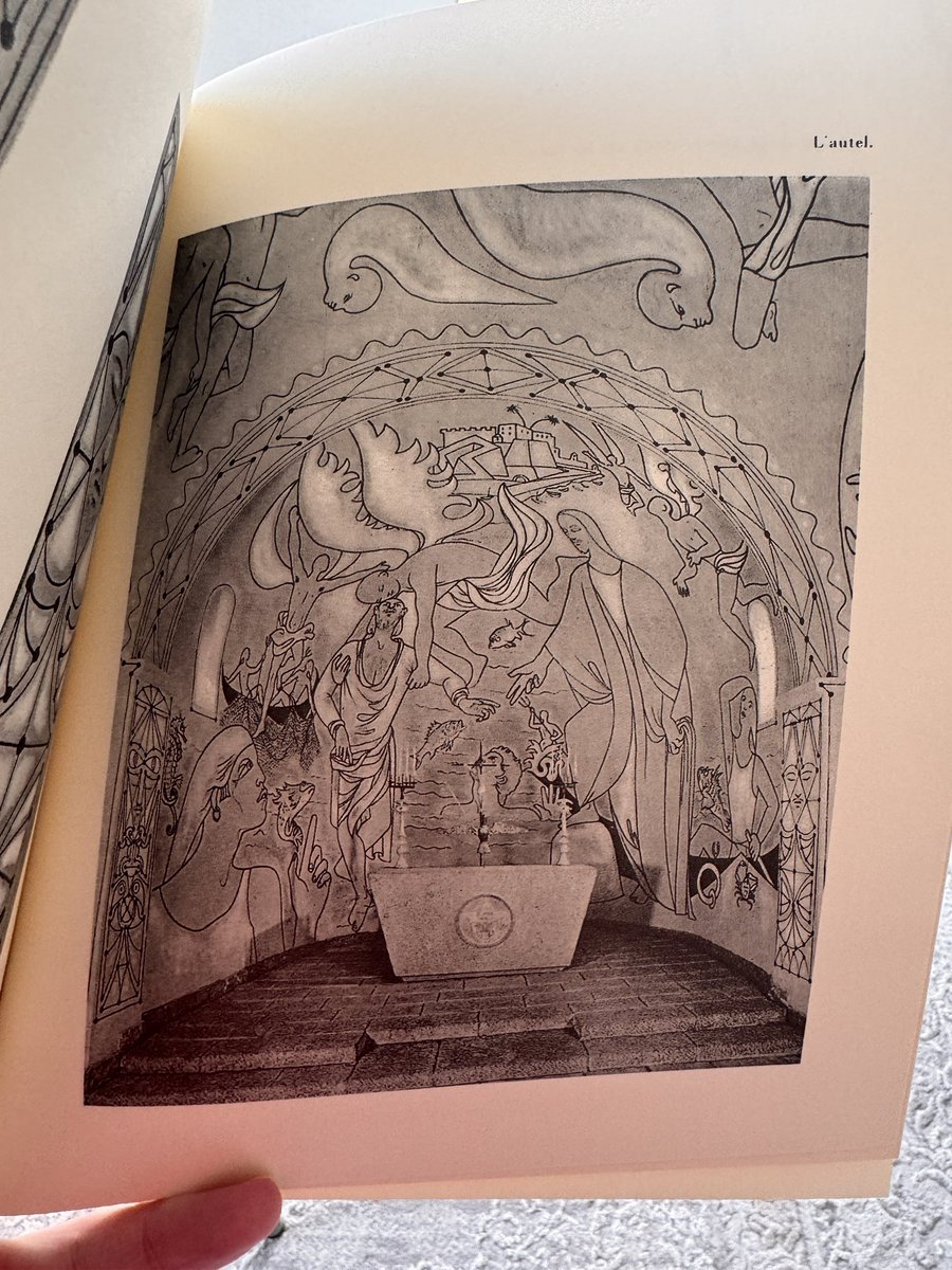 Postcard from the Med: Mass at Cathédrale Sainte-Réparate de Nice, followed by a train ride to Villefranche-sur-Mer to visit La Chapelle Saint Pierre, beautifully restored by Jean Cocteau in 1956/7, complete with beautiful charcoal depictions of St Peter and the locals.