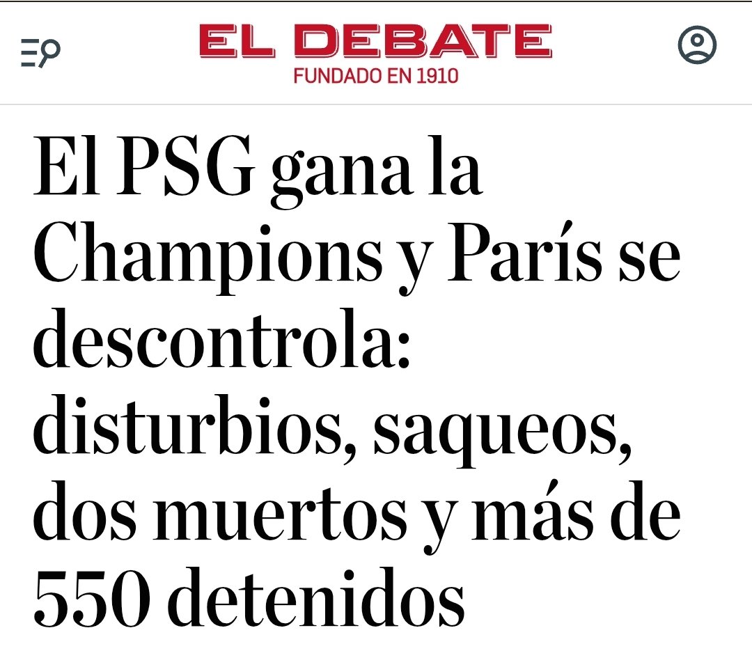 Dos muertos, un policía en coma, decenas de heridos, cientos de comercios saqueados, casi 700 incendios y 600 detenidos. 

Este es el balance provisional de cómo han "celebrado" los "nuevos franceses" la Champions del PSG...

¡Europa, DESPIERTA YA!
